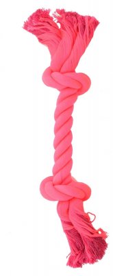 Zoom bild av Tuggrep med 2 knutar, neon, 30 cm