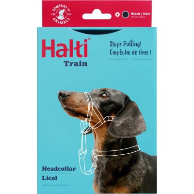 Zoom bild av Halti Training Headcollar Svart harness huvudsele antidrag träning hund