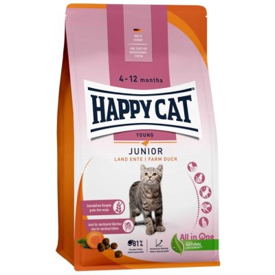 happy cat junior grainfree farm duck anka gårdsanka spannmålsfritt happycat torrfoder kattunge ungkatt kattfoder