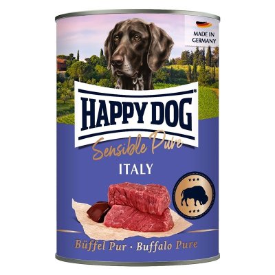 Happy Dog konserv, Italy, 100% buffel 400g