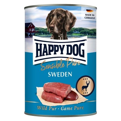 Zoom bild av Happy Dog konserv, Sweden, 100% vilt 400g