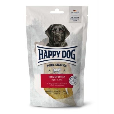Zoom bild av HappyDog Pure Snacks Nötöron, 250g hundgodis hundsnacks hundtugg beef ears lufttorkade