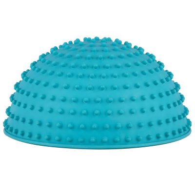 Zoom bild av lickimat wobble hundmatskål slow feeder slowfood aktiveringsmatskål piggar naturgummi veterinär giftfri ljusblå lila grön hund k