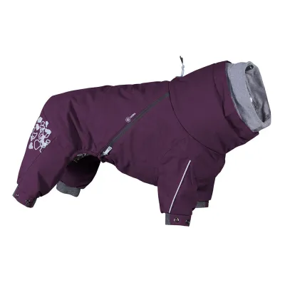 hurtta extreme overall eggplant vinröd mörklila hundoverall snöväder hund vinter kallt värmande hundkläder hundtäcke dräkt för b