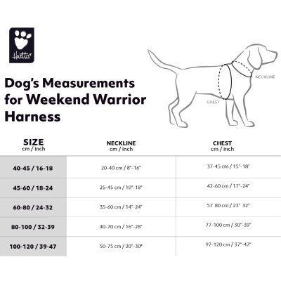 Zoom bild av Hurtta Weekend Warrior Harness Sizing