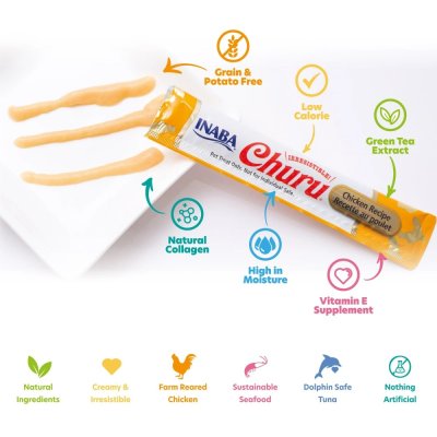 Zoom bild av Churu Tuna Ingredients Infographic