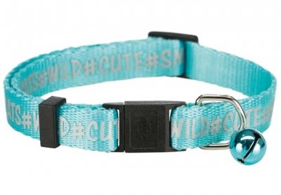 Zoom bild av Katthalsband nylon med snabblås, bjällra, reflex