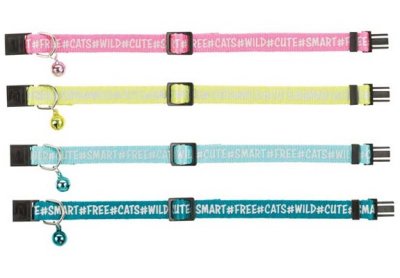 Zoom bild av Katthalsband nylon med snabblås, bjällra, reflex