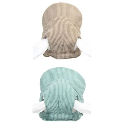 Zoom bild av hundkeps keps för hund manchester beige khaki turkos grön green corduroy justerbar solskydd soligt roligt ute utomhus solskydd s