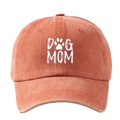 Zoom bild av keps hundkeps hundmamma solkeps solskärm sommarkeps hundförälder färgglad huvudbonad dog mom tryck