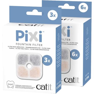 Zoom bild av Kolfilter Refill för Pixi vattenfontän 2,5L Catit Pixi utbytesfilter katt vattenfontän