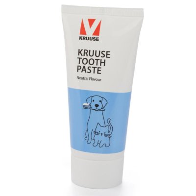 Zoom bild av Kruuse tandkräm med neutral smak, 50 ml med enzymer hund katt tandpasta buster