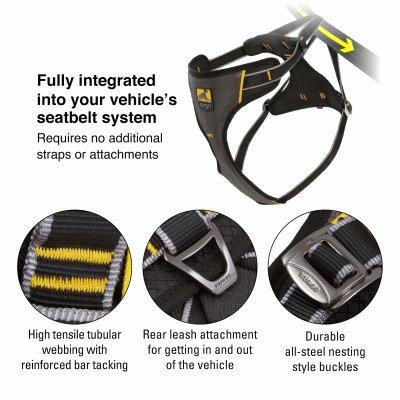 Zoom bild av Kurgo Impact Seatbelt Harness Bilbälte Svart
