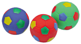 Nobby fotboll i latex med pip, flera storlekar