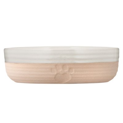 Zoom bild av Mason Cash Keramikskål Heart Paw Vit beige bowl hundskål kattskål matskål vattenskål keramik stilren tidlös snygg