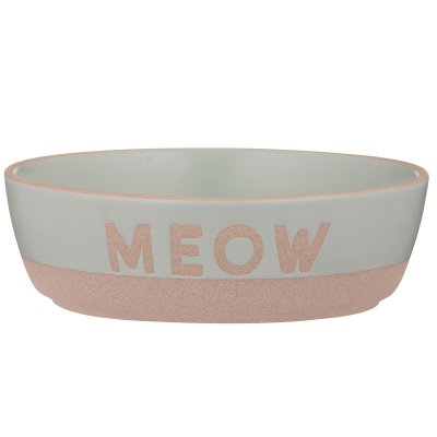 Zoom bild av Mason Cash Keramikskål Meow Turkos Cat 13x4cm kattskål matskål vattenskål katt keramik mjau kattälskare stilren tidlös elegant