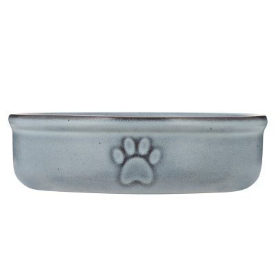 Zoom bild av Mason Cash Keramikskål Reactive Paw Blå pet bowl keramik hundskål kattskål vattenskål matskål blågrå stilren i hemmet tidlös blå