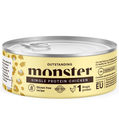 Zoom bild av Monster Cat Adult Single Protein Chicken Burk 100g