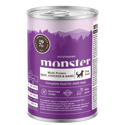 Monster Dog Multi Beef/Chicken/Game Burk 400 g
