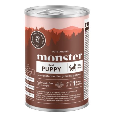 Monster Dog Puppy Beef Burk 400 g