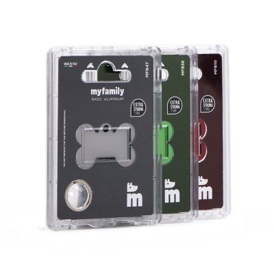 Zoom bild av MyFamily Gravyrbricka Rund Färg, olika storlekar small large aluminium gravyr cirkel nyckelring