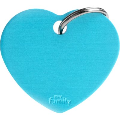 Zoom bild av MyFamily Gravyrbricka Hjärta Färg, olika storlekar small large heart gravyr