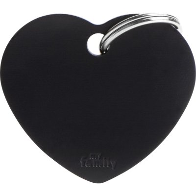 Zoom bild av MyFamily Gravyrbricka Hjärta Färg, olika storlekar small large heart gravyr