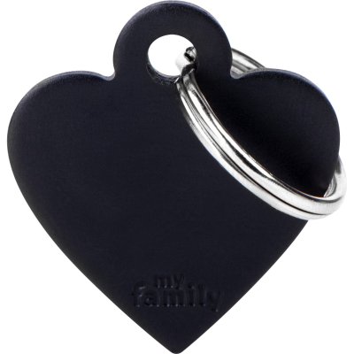 Zoom bild av MyFamily Gravyrbricka Hjärta Färg, olika storlekar small large heart gravyr