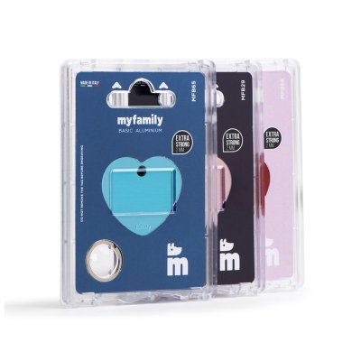 Zoom bild av MyFamily Gravyrbricka Hjärta Färg, olika storlekar small large heart gravyr