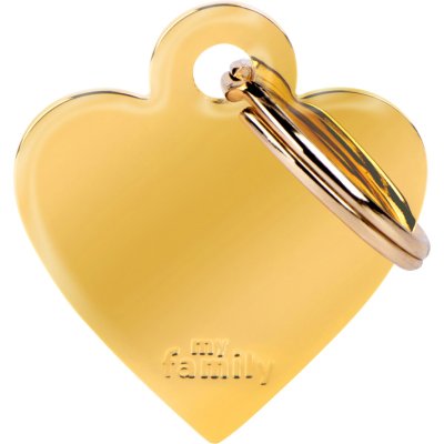 Zoom bild av MyFamily Gravyrbricka Hjärta Stål Mässing, olika storlekar heart aluminium gravyr