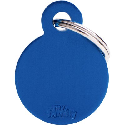 Zoom bild av MyFamily Gravyrbricka Rund Färg, olika storlekar small large aluminium gravyr cirkel nyckelring