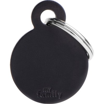 Zoom bild av MyFamily Gravyrbricka Rund Färg, olika storlekar small large aluminium gravyr cirkel nyckelring