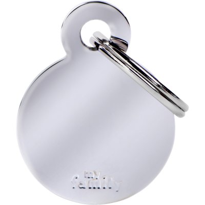 Zoom bild av MyFamily Gravyrbricka Rund Stål Mässing, olika storlekar cirkel guld krom