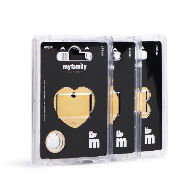 Zoom bild av MyFamily Tegn Gravyrbricka Ben Stål Mässing, olika storlekar