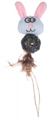 Zoom bild av Naturboll huvud med fjäder Chayenne