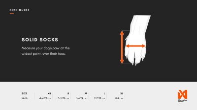 Zoom bild av hundskor hundsockar svart röd nonstop dogwear