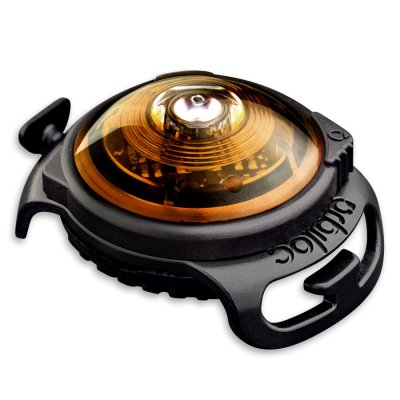 Zoom bild av orbiloc ljus ledlampa säkerhetslampa koppellampa halsbandslampa hundlampa k9 dubbelpack