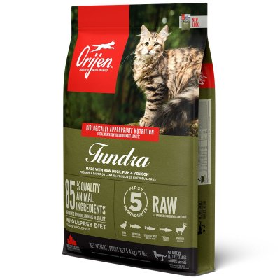 Zoom bild av Orijen Cat Tundra premium kvalitet kattfoder kattmat anka fisk viltkött