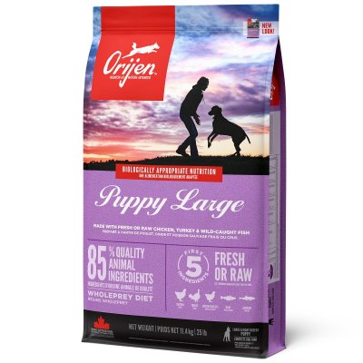 Zoom bild av Orijen Dog Puppy Large hundfoder hundmat valpfoder premium kvalitet kyckling kalkon viltfångad fisk valp hund