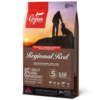 Zoom bild av Orijen Dog Regional Red hundfoder hundmat premium kvalitet råbiff lamm gris spannmålsfritt