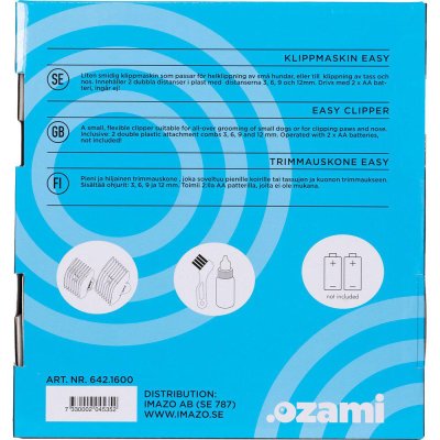 Zoom bild av Ozami Klippmaskin Easy Clipper 3/6/9/12 mm