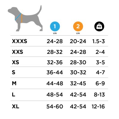 Zoom bild av Ozami Sele Air-Mesh Storlekstabell