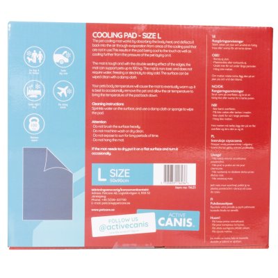 Zoom bild av Petcare Active Canis Kyldyna Grå, tre storlekar cooling pad kylmatta gray medium large xl kylande varma dagar sommar sol självky