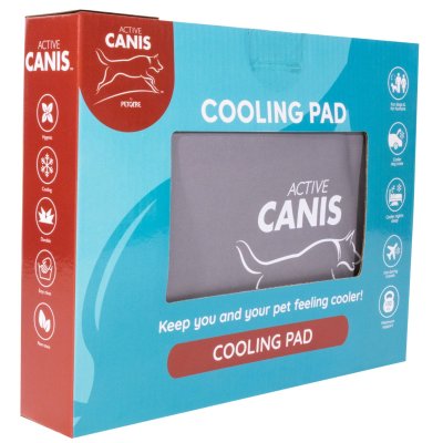Zoom bild av Petcare Active Canis Kyldyna Grå, tre storlekar cooling pad kylmatta gray medium large xl kylande varma dagar sommar sol självky