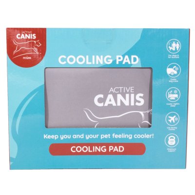 Zoom bild av Petcare Active Canis Kyldyna Grå, tre storlekar cooling pad kylmatta gray medium large xl kylande varma dagar sommar sol självky