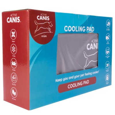 Zoom bild av Petcare Active Canis Kyldyna Grå, tre storlekar cooling pad kylmatta gray medium large xl kylande varma dagar sommar sol självky
