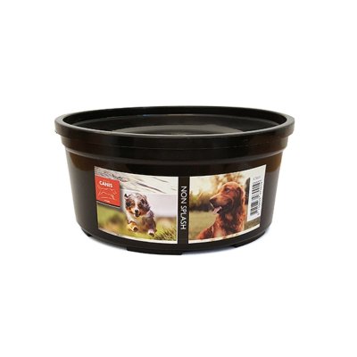 Zoom bild av Petcare Active Canis Non-Splash Plastskål Svart 1,4 liter nonspill antispill skål reseskål plast hundskål resa bilskål vattenskå