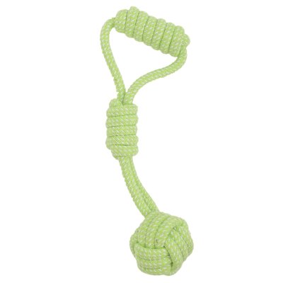 Zoom bild av Petcare Party Pets Repleksak, blandade färger, 30 cm blå grön rep hundleksak apport kast kastleksak repboll bära runt greppvänli