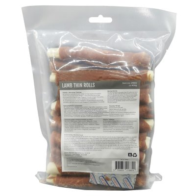 Zoom bild av Petcare PL Private Label Treateaters Lamb Thin Rolls 12,5cm 400g hundtugg tuggpinnar lammkött råhud tuggben tunna tugg lammkött