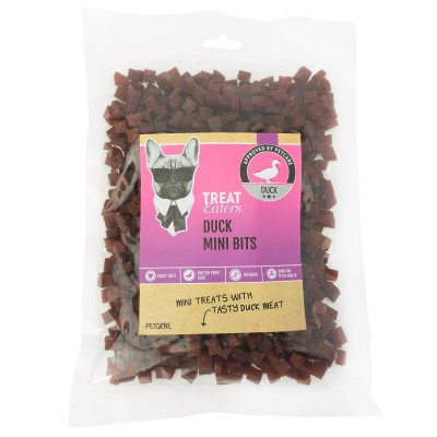 Zoom bild av Petcare Private Label PL Treateaters Duck Mini Bits 350g ankkuber hundgodis belöningsgodis hund godis träningsgodis minikuber an